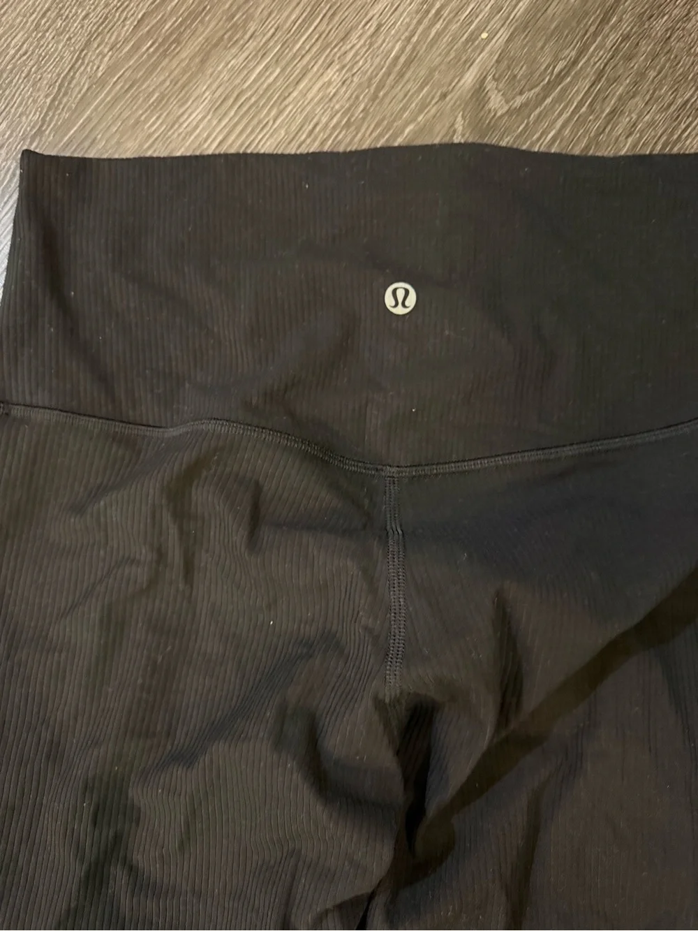 lululemon athletica ribbed Black High-Rise Athletic Leggings
